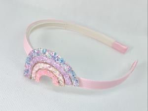 Sequin Pastel Rainbow Headband