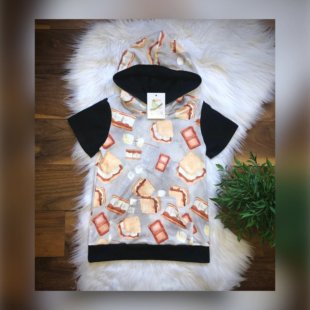 S’mores Short Sleeve Hoodie - Whim & Wonder Boutique