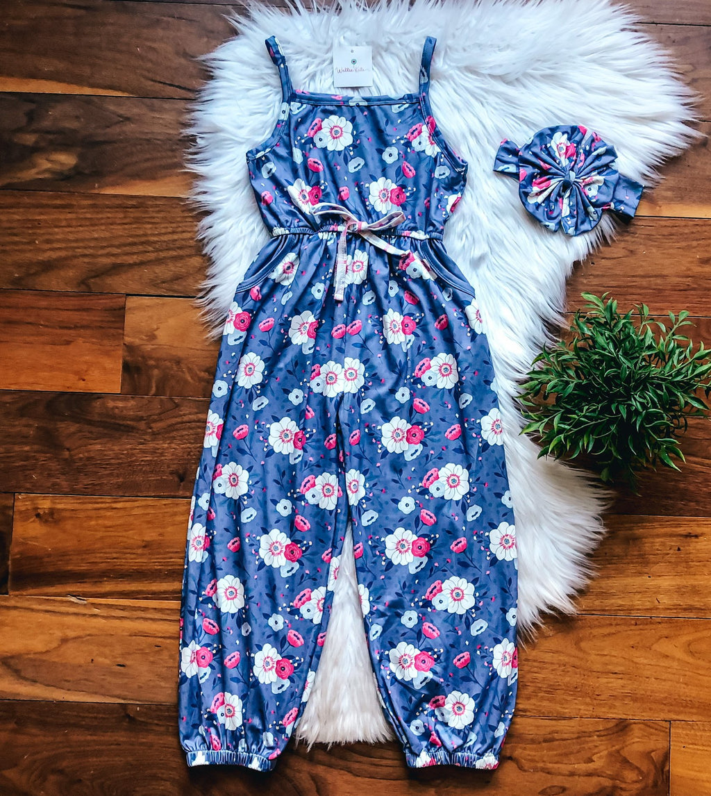 Blossom Blooms Jumpsuit by Wellie Kate