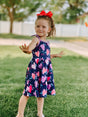 Watercolor Hearts Girl’s Dress - Whim & Wonder Boutique