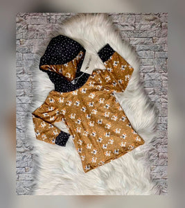 Playful Puppies Hooded Shirt by Honeybees