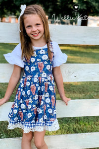 Sweet Highland Cow Twirl Dress by Wellie Kate