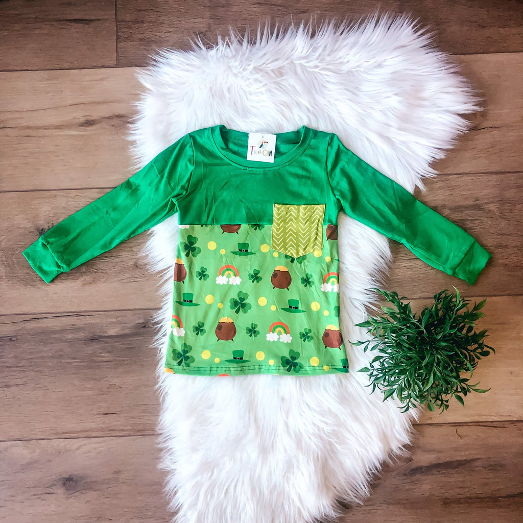 Luck O’ The Irish Pocket Tee by Twocan