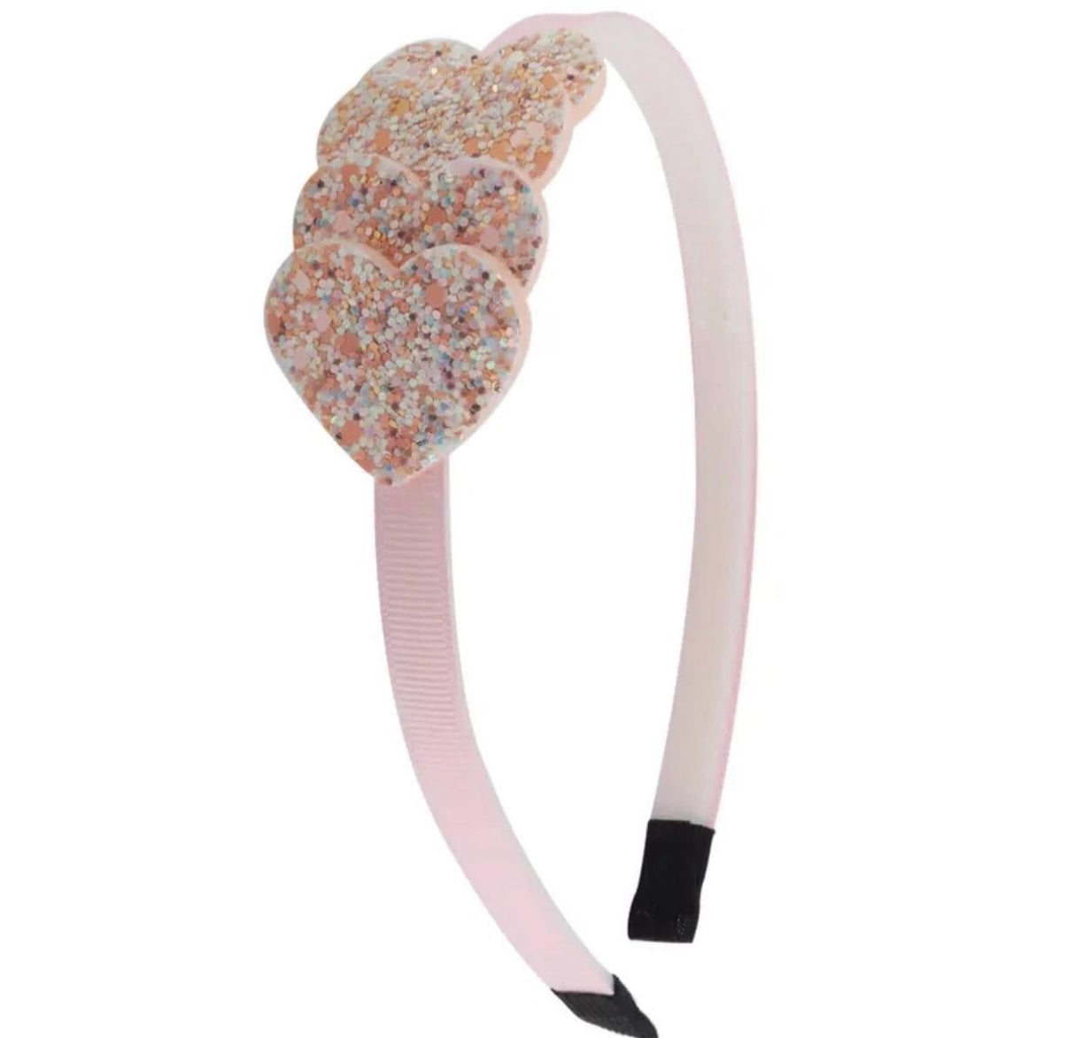 Glitter Hearts Headband
