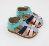 Sasha Strappy Sandal - Multi Stripe