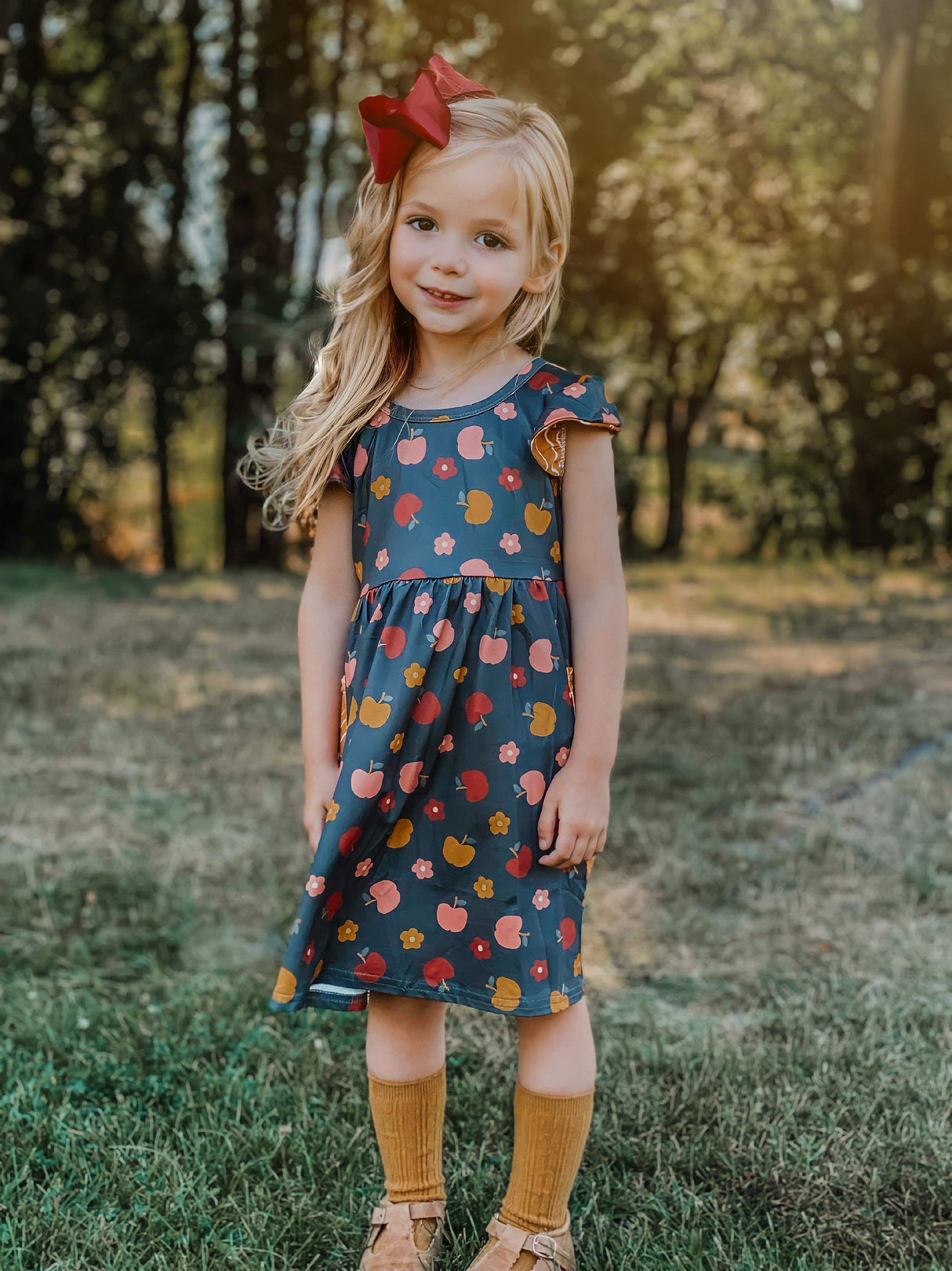 Autumn Apples Dress by Wellie Kate