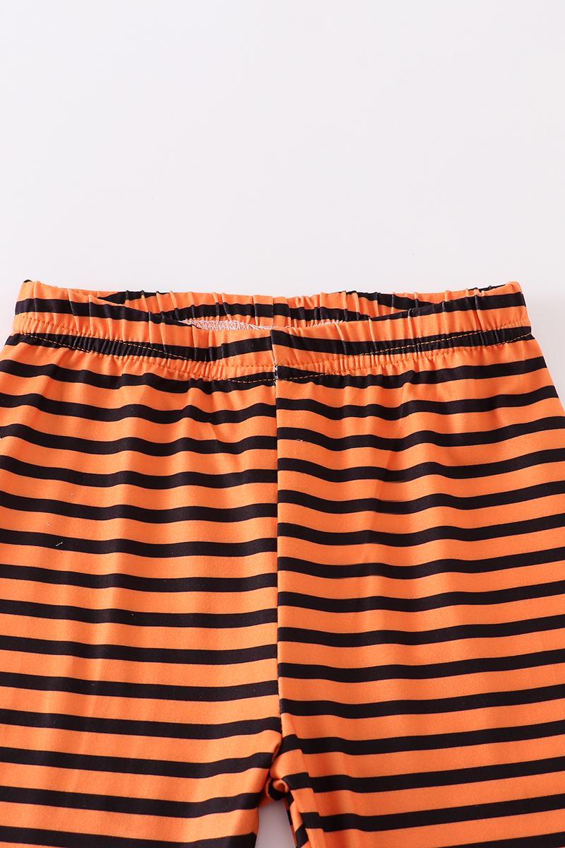 Leopard Pumpkin Striped Outfit