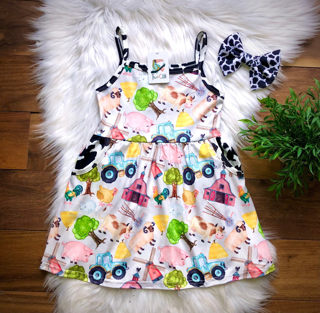 On The Farm Tank Dress by Twocan