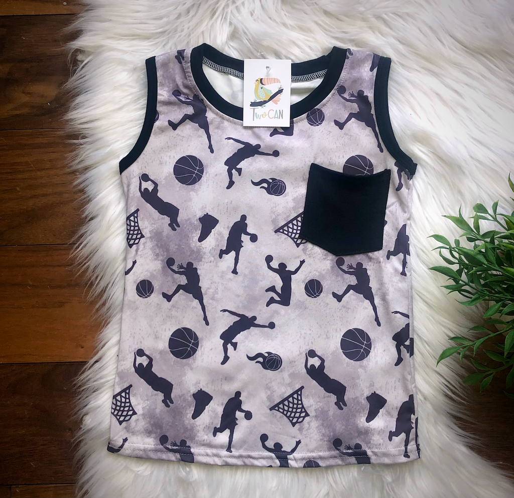 Shootin’ Hoops Pocket Tee by Twocan