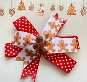 Gingerbread Man Deluxe Bow