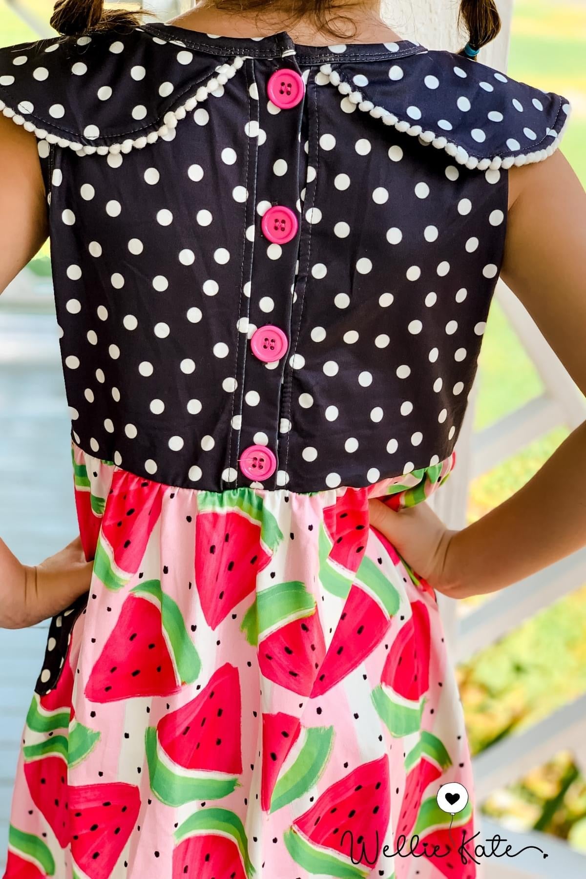 Watermelon Dots Dress by Wellie Kate