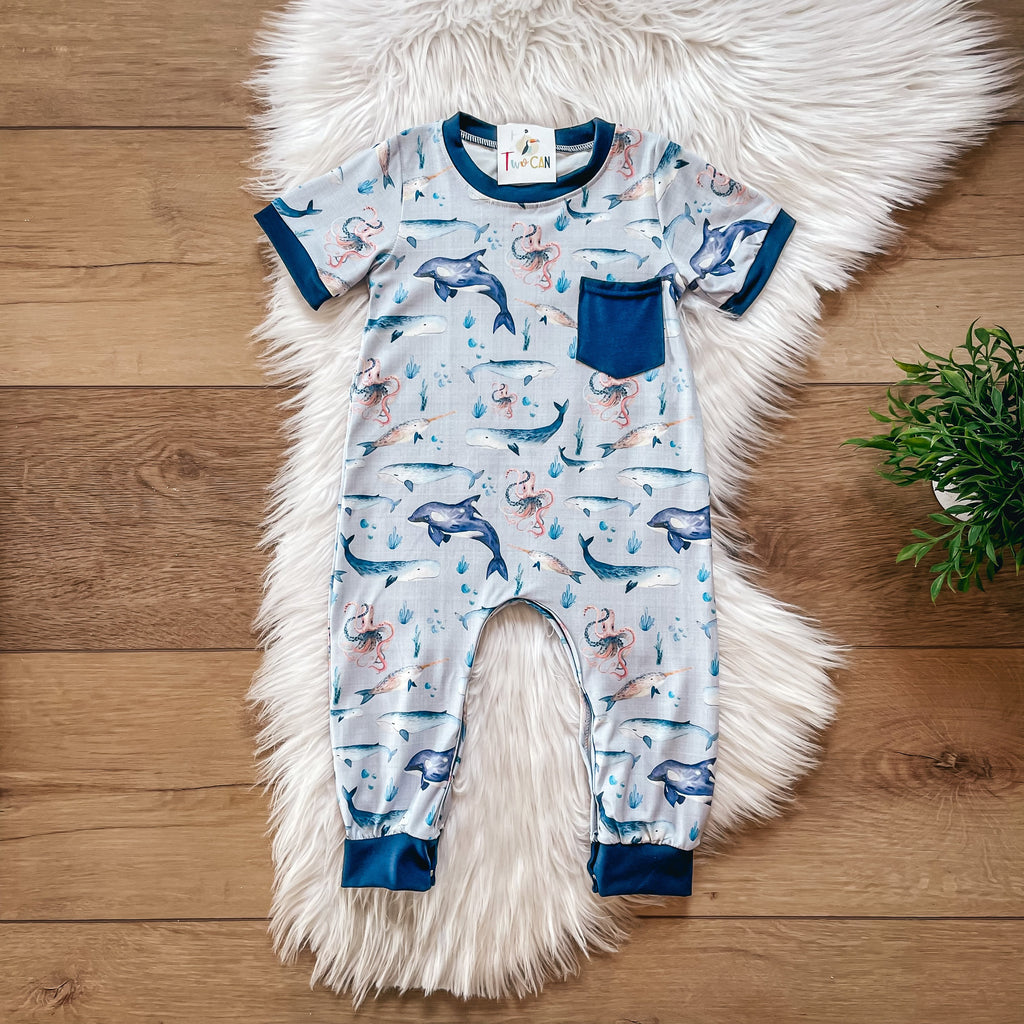 Whale of a Tale Romper by Twocan