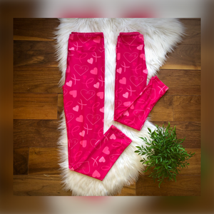 Breast Cancer Awareness Leggings - Kids and Adult Sizes - Whim & Wonder Boutique