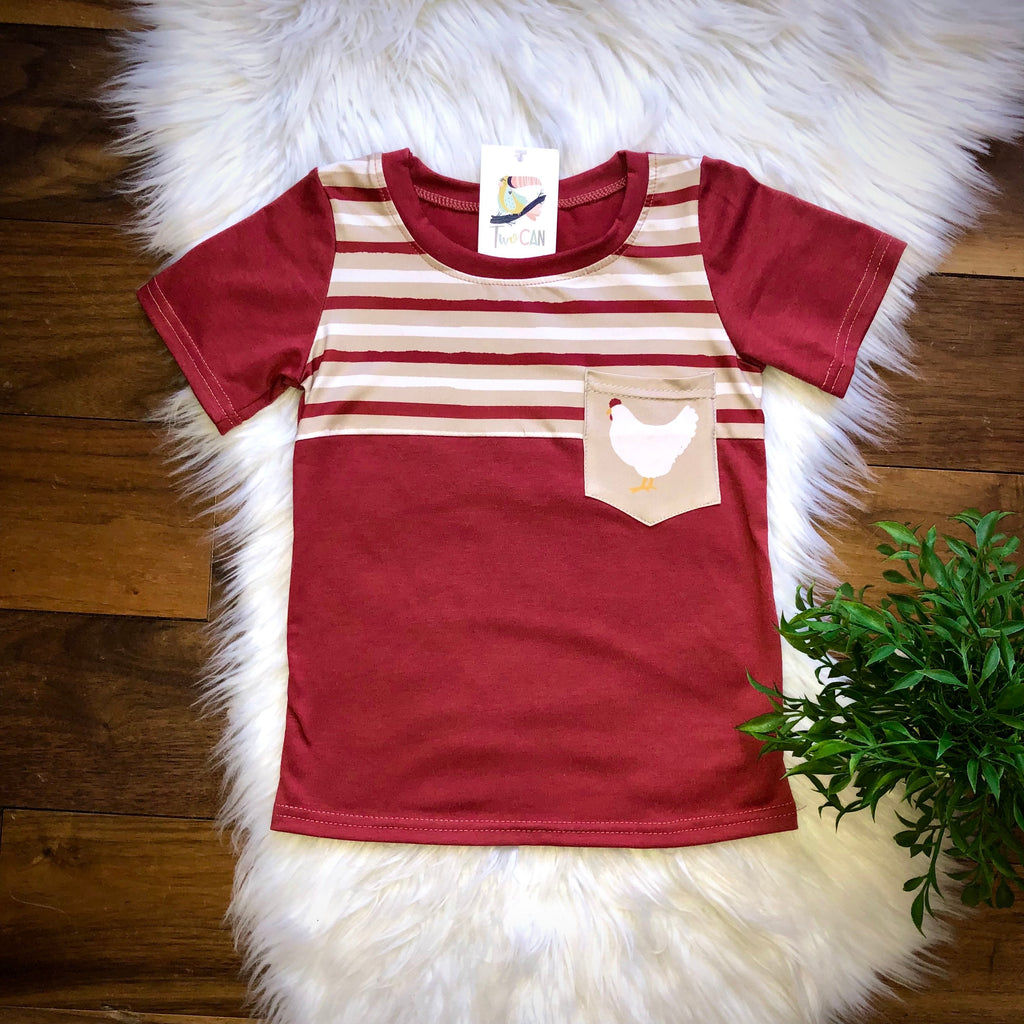 Khaki Chicken Pocket Tee by Twocan