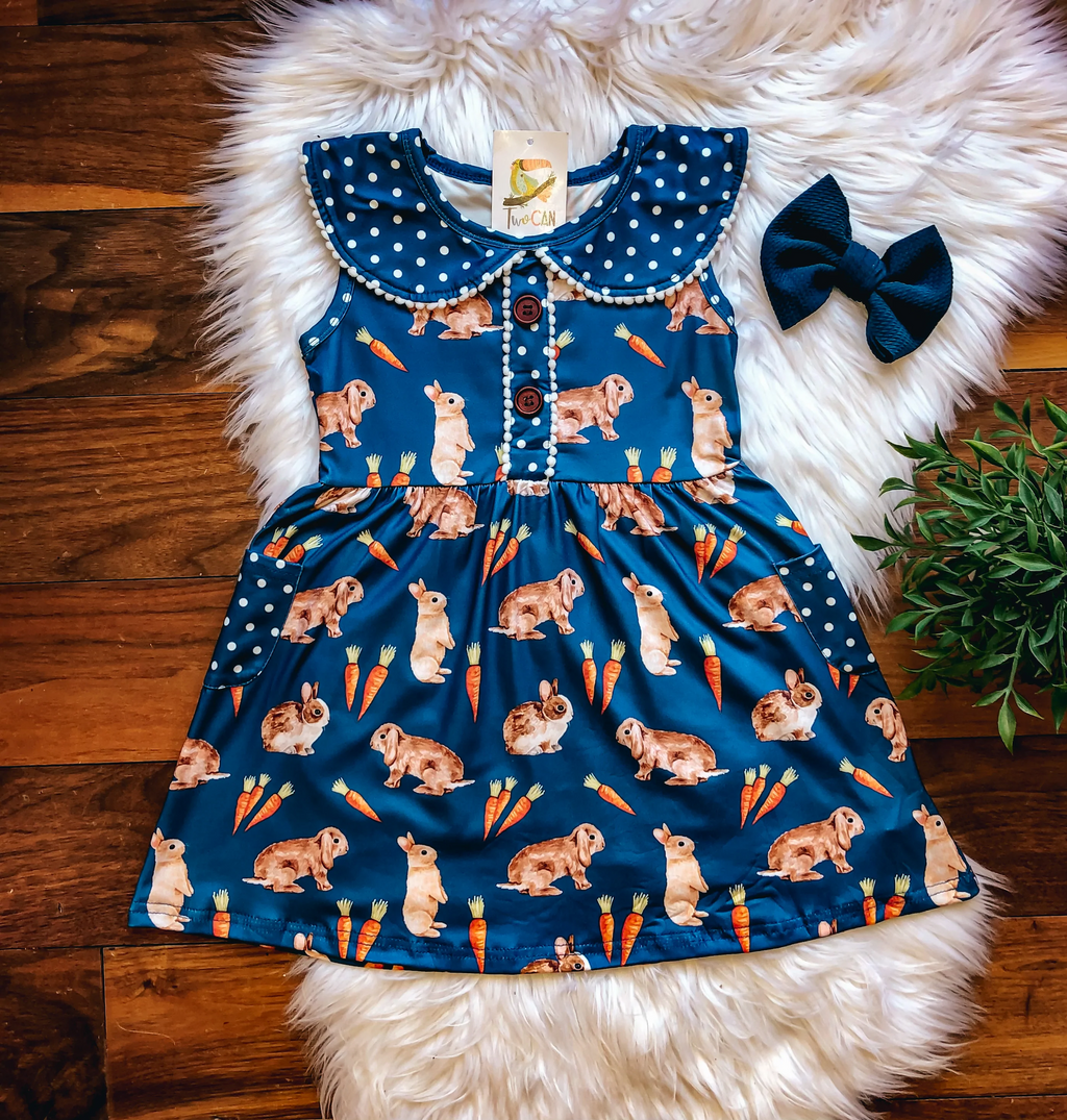 Vintage Bunnies Dress by Twocan