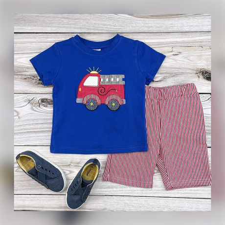 Happy Engine Shorts Set - Whim & Wonder Boutique