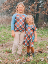 Textured Plaid Long Sleeve Shirt By Twocan