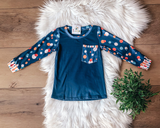 Bubble Dots Pocket Tee | TwoCan