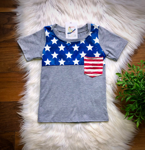 Classic Americana Pocket Tee by Twocan
