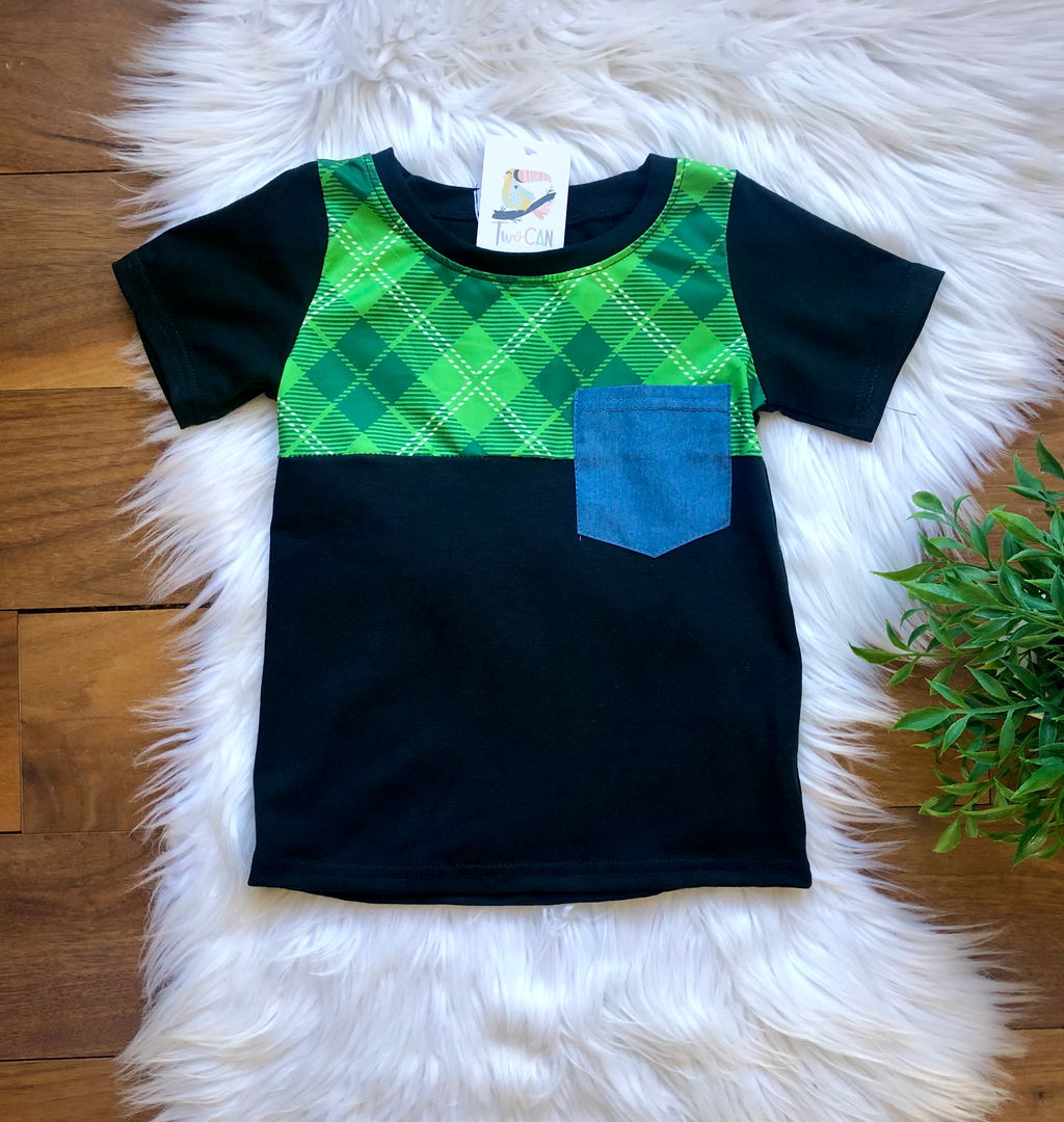 Denim Tartan Plaid Shirt By Twocan