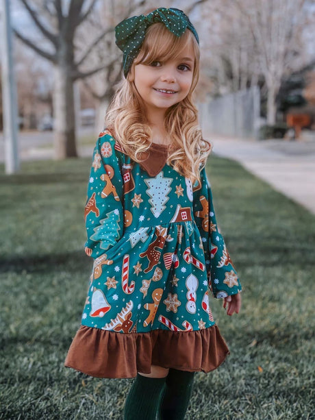 Christmas Gingerbread Cookies Dress