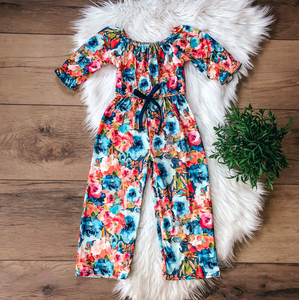 Bright Blooms Jumpsuit by Wellie Kate