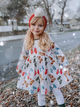 Knitted Mittens Twirl Dress by Twocan