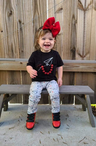 Paper Airplane and Hearts Mommy & Me Leggings by Addy Cole