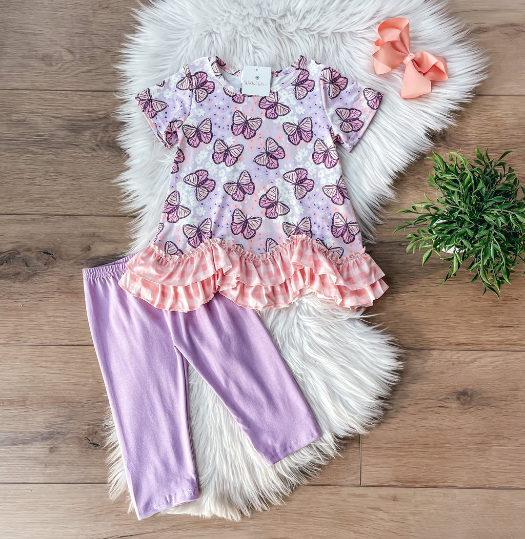 Butterfly Capri Set by Wellie Kate
