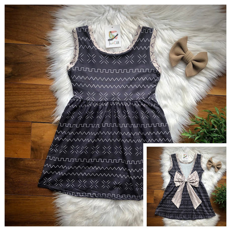 Tribal Vibes Bow Back Dress by Twocan