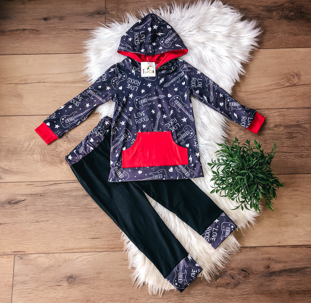 Love Rocks Joggers Set by Twocan