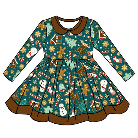 Christmas Gingerbread Cookies Dress