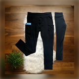 Solid Black Capri Mommy and Me Leggings - Whim & Wonder Boutique