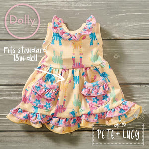 Zippin Zebra Dolly Dress by Pete and Lucy