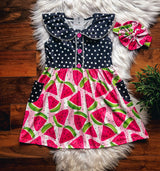 Watermelon Dots Dress by Wellie Kate