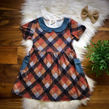 Textured Plaid Dress by Twocan