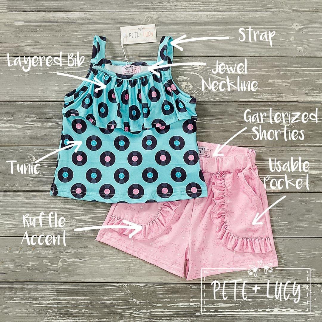 Vintage Pop Shorts Set by Pete and Lucy