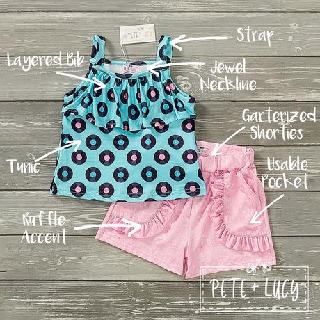 Vintage Pop Shorts Set by Pete and Lucy