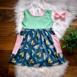 Whimsical Wings Pocket Dress | Wellie Kate