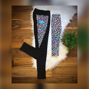 Rainbow Leopard Mommy + Me Leggings [Preorder] - Whim & Wonder Boutique