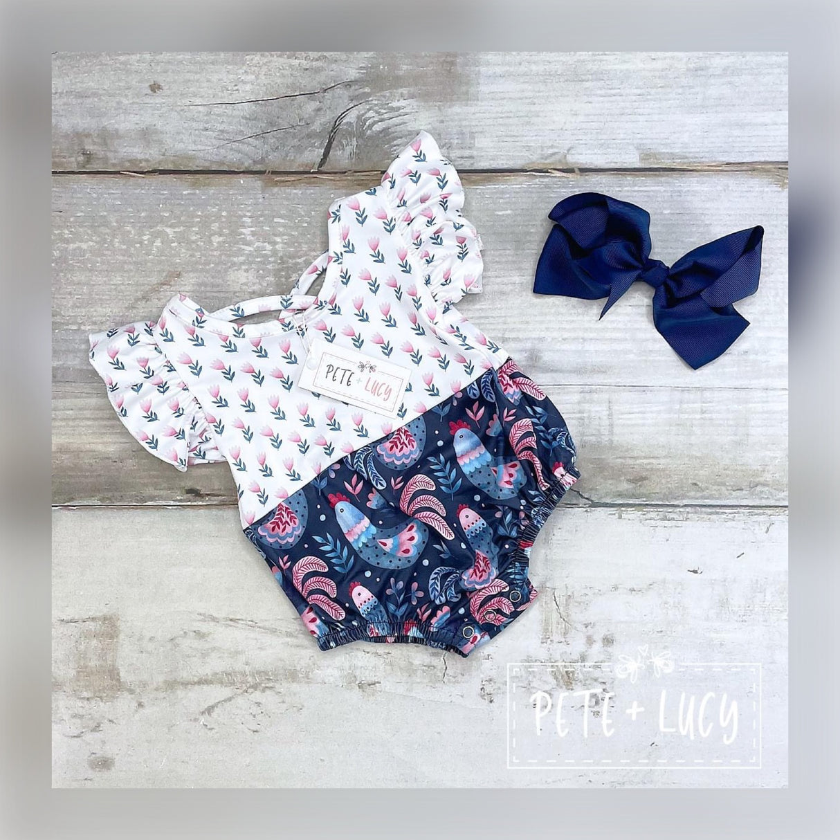 Cluck, Cluck Cutie Baby Romper - Whim & Wonder Boutique