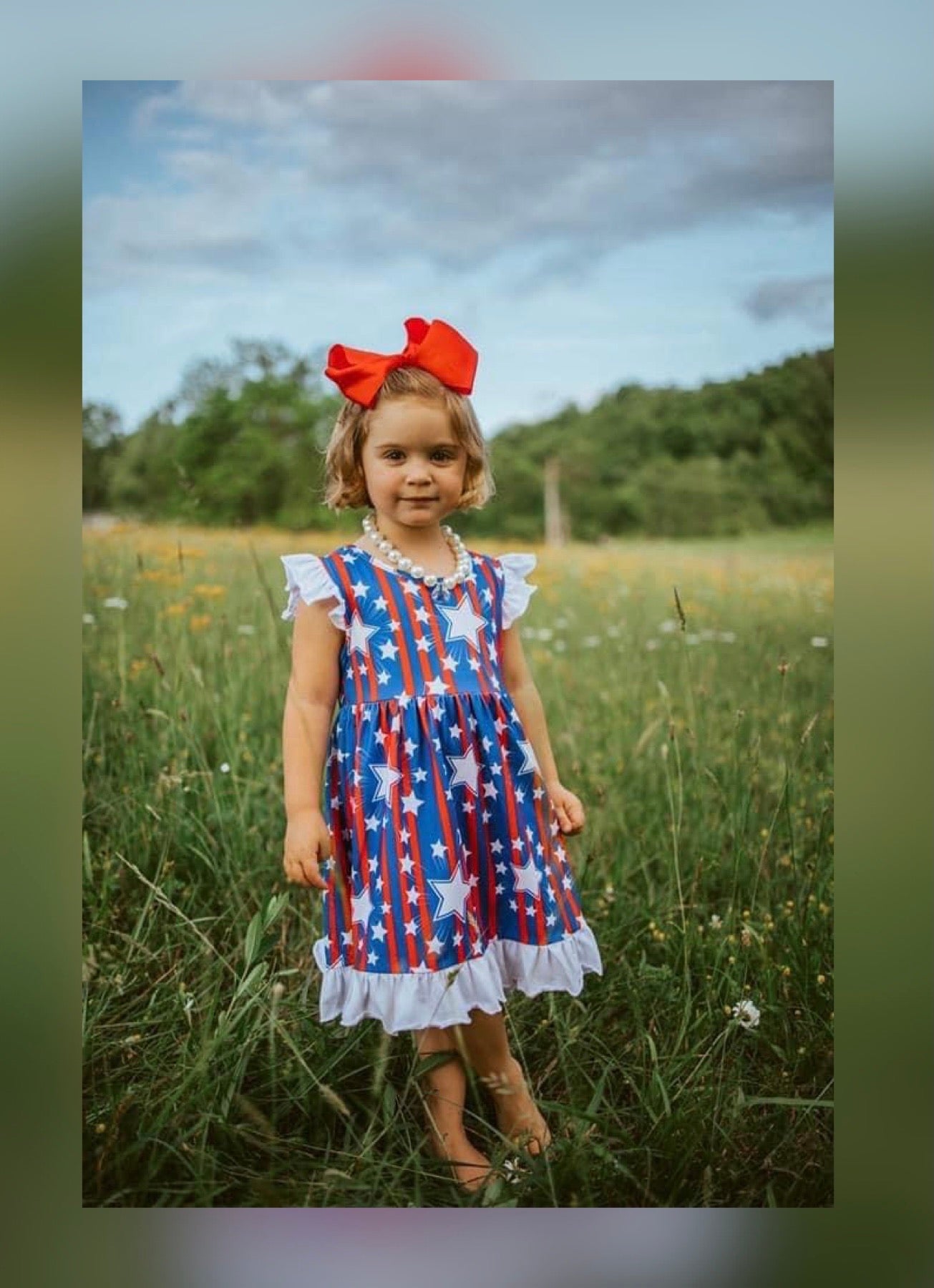 Red, White & Blue Dress by Honeybees