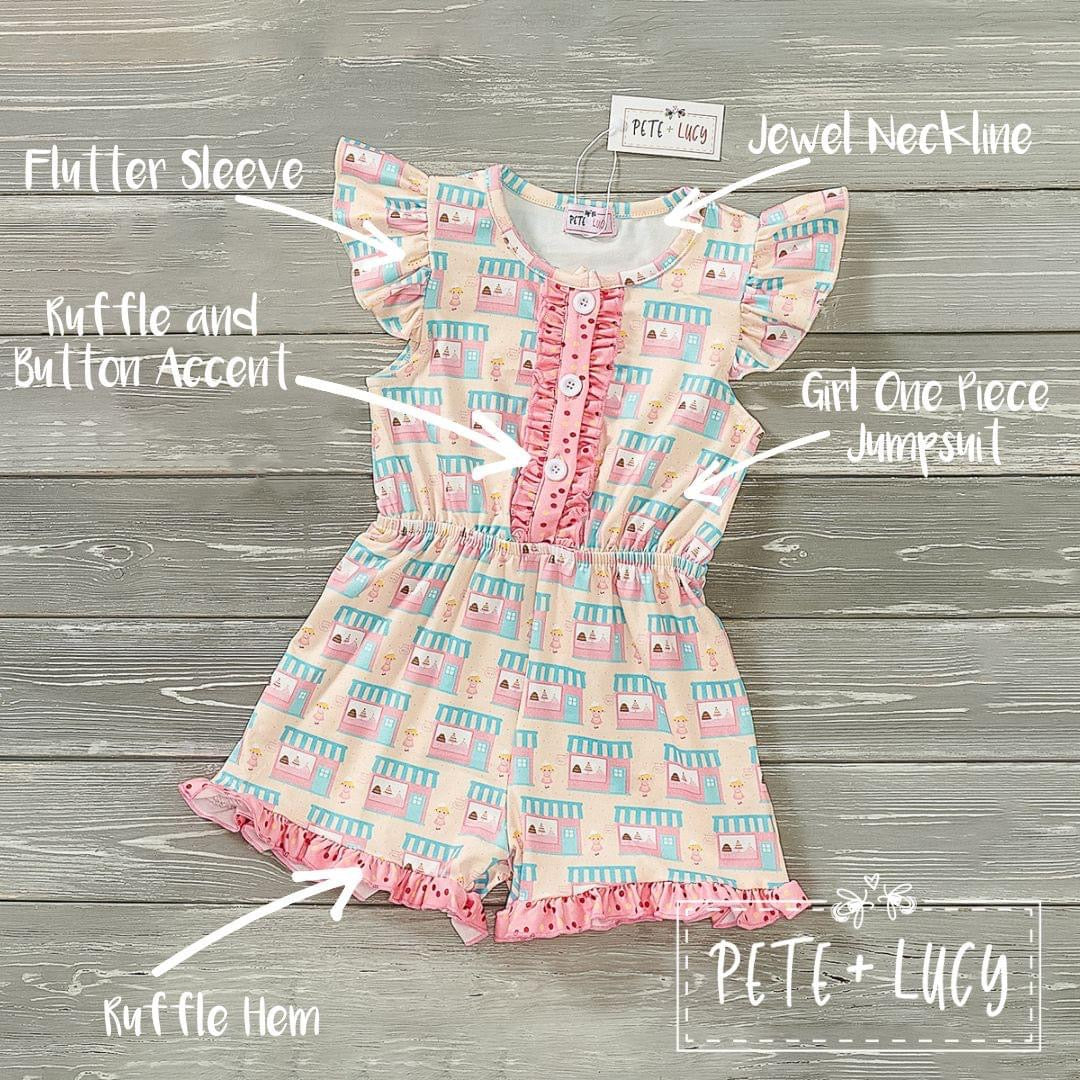 Courtney’s Cake Shop Shorts Romper by Pete and Lucy