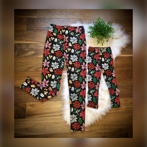 Poinsettia Leggings by Addy Cole