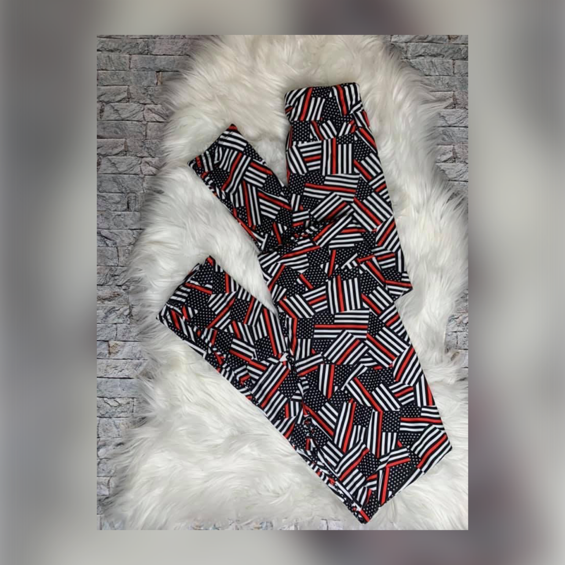 Red Line of Courage Mommy and Me Leggings - Whim & Wonder Boutique
