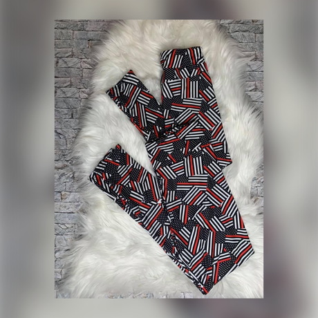 Red Line of Courage Mommy and Me Leggings - Whim & Wonder Boutique