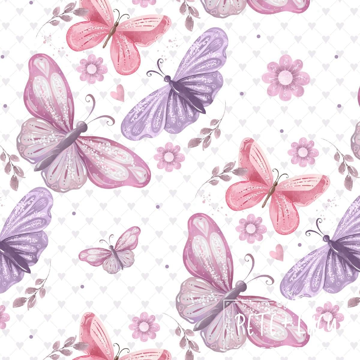 Lilac Butterflies Baby Romper By Pete and Lucy