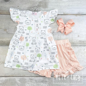 Teddy Bear Love Shorts Set - Whim & Wonder Boutique