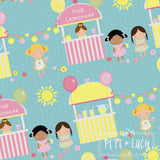 Pink Lemonade Stand Baby Romper By Pete and Lucy